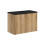 Zestaw meblowy 80cm z blatem Nova Oak Comad (SET-NOA B BLACK 80CM D)