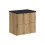 Zestaw meblowy 60cm z blatem Nova Oak Comad (SET-NOA B BLACK 60CM S)