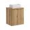 Zestaw meblowy 50cm z blatem i umywalką nablatową Gaja Nova Oak Comad (SET-NOA B OAK 50CM D UN GAJA 35 SW)