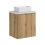 Zestaw meblowy 50cm z blatem i umywalką nablatową Gaja Nova Oak Comad (SET-NOA B WHITE 50CM D UN GAJA 35 SW)