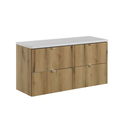 Zestaw meblowy 120cm z blatem Nova Oak Comad (SET-NOA B WHITE 120CM S)