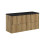 Zestaw meblowy 120cm z blatem Nova Oak Comad (SET-NOA B BLACK 120CM S)