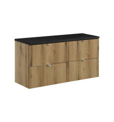 Zestaw meblowy 120cm z blatem Nova Oak Comad (SET-NOA B BLACK 120CM S)