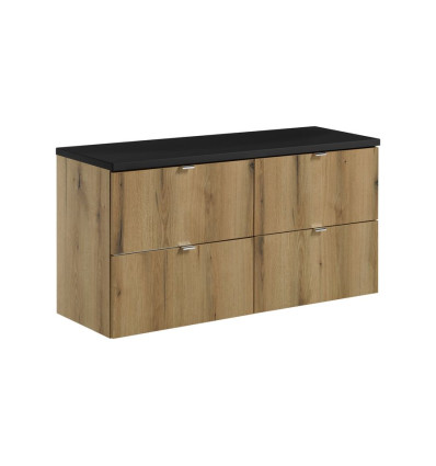 Zestaw meblowy 120cm z blatem Nova Oak Comad (SET-NOA B BLACK 120CM S)