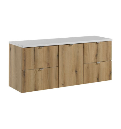 Zestaw meblowy 140cm z blatem Nova Oak Comad (SET-NOA B WHITE 140CM S)