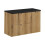 Zestaw meblowy 90cm z blatem Nova Oak Comad (SET-NOA B BLACK 90CM S)