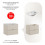 Szafka z umywalką Lava 60 cm Dalia Cashmere Comad (SET-DC 60CM UM LAVA WH)