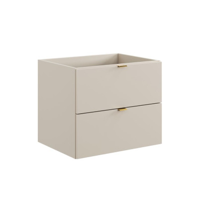 Szafka pod umywalkę 60 cm 2 szuflady kaszmirowy mat Dalia Cashmere Comad (DALIA CASHMERE 82-60-46-2S)