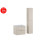 Zestaw meblowy 60cm z umywalką Lava i szafką wysoką Dalia Cashmere Comad (SET-DC 60CM UM LAVA WH HC)
