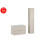 Zestaw meblowy 80 cm z umywalką Lava i szafką wysoką Dalia Cashmere Comad (SET-DC 80CM UM LAVA WH HC)
