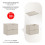 Szafka z blatem 60 cm Dalia Cashmere Comad (SET-DC B 60CM)
