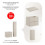 Zestaw meblowy 60 cm z blatem i szafką wysoką Dalia Cashmere Comad (SET-DC B 60CM HC)