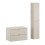 Zestaw meblowy 80 cm z blatem i szafką wysoką Dalia Cashmere Comad (SET-DC B 80CM HC)
