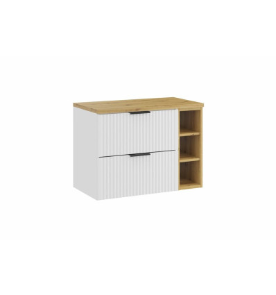Zestaw meblowy 80 cm z blatem Adel White Comad (SET-ADW B ARTISAN 80CM LR)