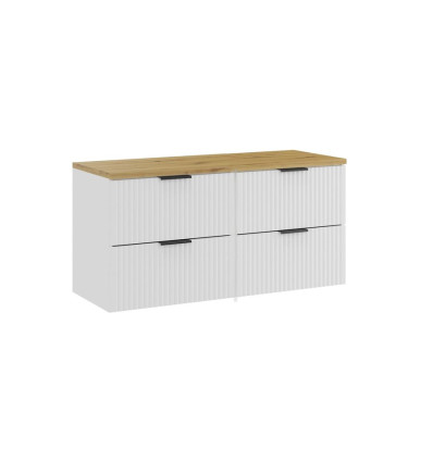 Zestaw meblowy 120 cm z blatem Adel White Comad (SET-ADW B ARTISAN 120CM)