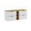 Zestaw meblowy 140cm z blatem Adel White Comad (SET-ADW B ARTISAN 140CM)