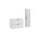 Zestaw meblowy 80 cm z blatem i szafką wysoką Adel White Comad (SET-ADW B WHITE 80CM HC)