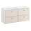 Zestaw meblowy 120cm z umywalką meblową FLY Donna Sand Comad (SET-DS 120CM UM FLY)
