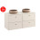 Zestaw meblowy 120cm z blatem i 2 umywalkami nablatowymi Wiki Donna Sand Comad (SET-DS B SAND 120CM UN WIKI MC)