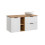 Zestaw meblowy 120cm z blatem i umywalką nablatową Cloud Adel White Comad (SET-ADW B WOTAN 120CM UN CLOUD LB)