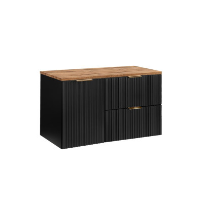 Zestaw meblowy 100cm z blatem Adel Black Comad (SET-ADB B WOTAN 100CM LB)