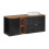 Zestaw meblowy 140cm z blatem i umywalką nablatową Beyond Adel Black Comad (SET-ADB B WOTAN 140CM UN BEYOND 3 WH LB)