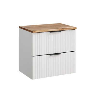 Szafka z blatem 60cm Adel White Comad (SET-ADW B NAT WOTAN 60CM)