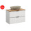 Zestaw meblowy 80 cm z blatem i umywalką nablatową Anna Adel White Comad (SET-ADW B NAT WOTAN 80CM UN ANNA)