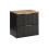 Szafka z blatem 60 cm Adel Black Comad (SET-ADB B NAT WOTAN 60CM)