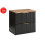 Szafka z blatem 60 cm Adel Black Comad (SET-ADB B NAT WOTAN 60CM)