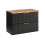 Szafka z blatem 80 cm Adel Black Comad (SET-ADB B NAT WOTAN 80CM)