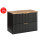Szafka z blatem 80 cm Adel Black Comad (SET-ADB B NAT WOTAN 80CM)