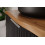 Zestaw meblowy 120cm z blatem i 2 umywalkami nablatowymi Smile Adel Black Comad (SET-ADB B NAT WOTAN 120CM UN SMILE)