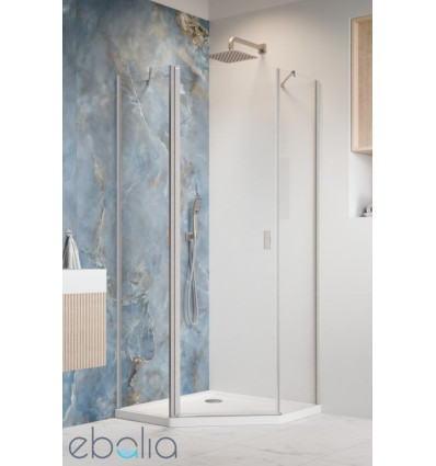 Kabina prysznicowa 80x80 Nes Brushed Nickel PTJ Radaway (10052000-91-01L + 10052500-91-01)