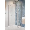 Kabina prysznicowa 90x80 Nes Brushed Nickel PTJ Radaway (10052000-91-01R + 10052300-91-01)