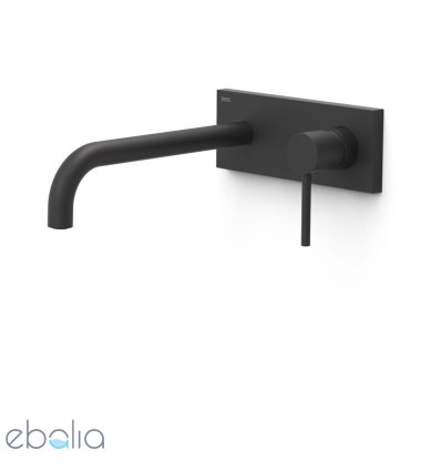 Bateria umywalkowa podtynkowa czarny mat Study Tres (26230032NM)