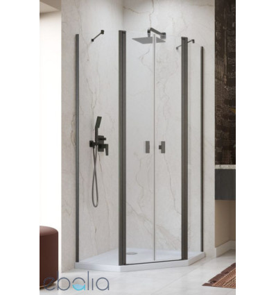 Kabina prysznicowa 80x80 Nes Brushed GunMetal PTD Radaway (10051000-92-01 + 10051400-92-01)