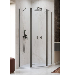 Kabina prysznicowa 80x80 Nes Brushed GunMetal PTD Radaway (10051000-92-01 + 10051400-92-01)