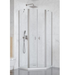 Kabina prysznicowa 80x80 Nes Brushed Nickel PTD Radaway (10051000-91-01 + 10051400-91-01)