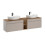Zestaw meblowy 180cm z blatem i 2 umywalkami Iconic Cashmere Comad (SET - ICC B 180 CM LILI-MW21 81-01 COAST EVOKE OA)