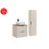 Zestaw meblowy 60 cm z blatem umywalką Smile i szafką wysoką Adel Cashmere Comad (SET-ADC B WOTAN 60CM SMILE 40 HIGH CABINET)