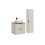 Zestaw meblowy 60 cm z blatem umywalką Smile i szafką wysoką Adel Cashmere Comad (SET-ADC B WOTAN 60CM SMILE 40 HIGH CABINET)