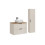 Zestaw meblowy 80cm z blatem umywalką nablatową i szafką wysoką Adel Cashmere Comad (SET-ADC B WOTAN 80CM SMILE 40 HIGH CABINET)