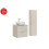 Zestaw meblowy 60cm z blatem, umywalką Smile i szafką wysoką Adel Cashmere Comad (SET-ADC B CASHMERE 60CM SMILE 40 HIGH CABINET)