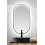 Zestaw meblowy 140 z blatem, umywalkami, szafkami wysokimi i lustrami LED Adel Oak Comad (SET-ADO B NAT WOTAN 140CM UN MAGIC HC)