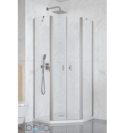 Kabina prysznicowa 80x80 Nes Brushed Nickel PTD Radaway (10051000-91-01 + 10051400-91-01)