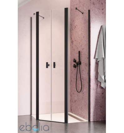 Kabina pięciokątna 80x80 Nes PTD Black Radaway (10051000-54-01L + 10051000-54-01)