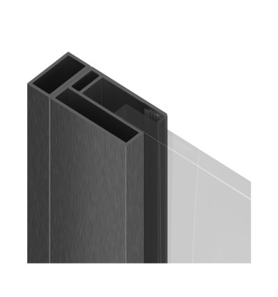 Profil poszerzający kabiny 10mm Ortigo grafit szczotkowany Excellent (KAEX.5090.AB)