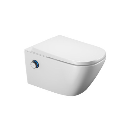 Miska WC z funkcją bidetu Dakota 2.0, S2 pokrętło sterujące czarny mat Excellent (CEEX.4124.K.S2.WHBL)