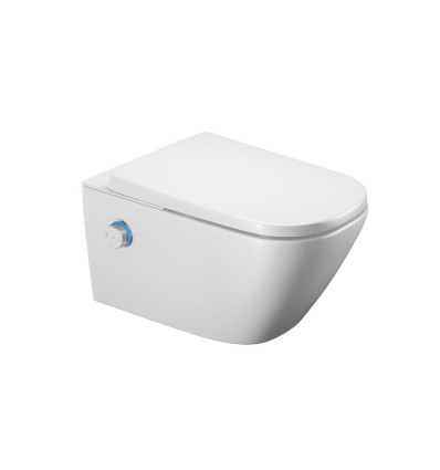 Miska WC z funkcją bidetu Dakota 2.0, S2 pokrętło sterujące chrom Excellent (CEEX.4124.K.S2.WHCR)